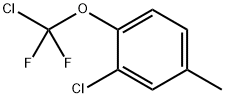 3-CHLORO-4-(CHLORODIFLUOROMETHOXY)TOLUEN 结构式
