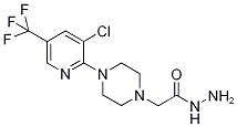 2-{4-[3-Chloro-5-(trifluoromethyl)pyridin-2-yl]piperazin-1-yl}acetohydrazide 97% 结构式