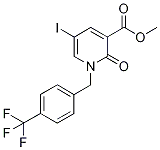 Methyl 1,2-dihydro-5-iodo-2-oxo-1-[4-(trifluoromethyl)benzyl]pyridine-3-carboxylate 结构式