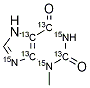 3-Methylxanthine-13C4,15N3 结构式