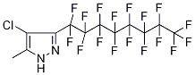 4-Chloro-5-methyl-3-(perfluorooctyl)-1H-pyrazole 结构式