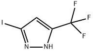 3-碘-5-(三氟甲基)-1H-吡唑 结构式