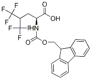 (L)-5,5,5,5',5',5'-HEXAFLUOROLEUCINE, N-FMOC PROTECTED 结构式