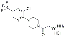 1-[2-(Aminooxyacetyl]-4-[3-chloro-5-(trifluoromethyl)pyridin-2-yl]piperazine hydrochloride 结构式