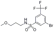 3-Bromo-N-(3-methoxypropyl)-5-(trifluoromethyl)benzenesulphonamide 结构式