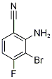 2-Bromo-6-cyano-3-fluoroaniline 结构式