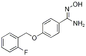 4-[(2-Fluorobenzyl)oxy]-N'-hydroxybenzenecarboximidamide, 4-[(2-Fluorobenzyl)oxy]-N'-hydroxybenzamidine 结构式