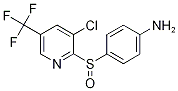 2-[(4-Aminophenyl)sulphinyl]-3-chloro-5-(trifluoromethyl)pyridine, 4-Aminophenyl 3-chloro-5-(trifluoromethyl)pyridin-2-yl sulphoxide 结构式