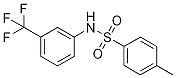 4-Methyl-N-[3-(trifluoromethyl)phenyl]benzenesulphonamide 结构式