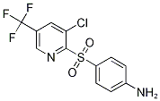 2-[(4-Aminophenyl)sulphonyl]-3-chloro-5-(trifluoromethyl)pyridine, 4-Aminophenyl 3-chloro-5-(trifluoromethyl)pyridin-2-yl sulphone 结构式