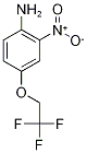 2-Amino-5-(2,2,2-trifluoroethoxy)nitrobenzene, 4-Amino-3-nitro-beta,beta,beta-trifluorophenetole 结构式