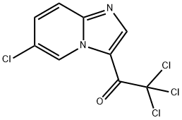 2,2,2-Trichloro-1-(6-chloroimidazo[1,2-a]pyridin-3-yl)ethanone 结构式