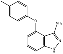 4-(4-Methylphenoxy)-1H-indazol-3-amine 结构式