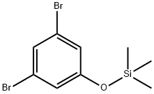 3,5-二溴三甲基硅氧基苯 结构式