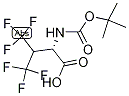 (L)-4,4,4,4',4',4'-HEXAFLUOROVALINE, N-BOC PROCTECTED 结构式