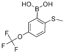 2-(Methylthio)-5-(trifluoromethoxy)benzeneboronic acid 结构式