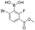 6-Bromo-2-fluoro-3-(methoxycarbonyl)benzeneboronic acid 98% 结构式