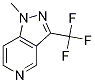 1-Methyl-3-(trifluoromethyl)-1H-pyrazolo[4,3-c]pyridine 结构式