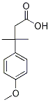 3-(4-methoxyphenyl)-3-methylbutanoic acid 结构式