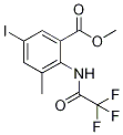 5-Iodo-3-(methoxycarbonyl)-2-[(trifluoroacetyl)amino]toluene 结构式