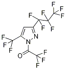 3-(Heptafluoropropyl)-1-(trifluoroacetyl)-5-(trifluoromethyl)-1H-pyrazole 结构式