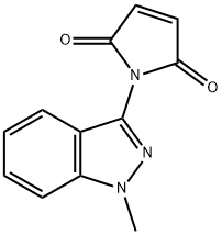 1-(1-甲基-1H-吲唑-3-基)-1H-吡咯-2,5-二酮 结构式