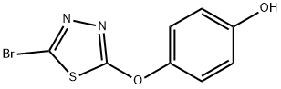 4-[(5-Bromo-1,3,4-thiadiazol-2-yl)oxy]phenol 结构式