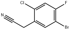 5-溴-2-氯-4-氟苯乙腈 结构式
