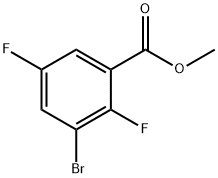 3-溴-2,5-二氟苯甲酸甲酯 结构式