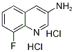 8-氟喹啉-3-胺二盐酸盐 结构式