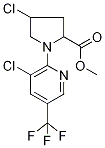 Methyl 4-chloro-1-[3-chloro-5-(trifluoromethyl)pyridin-2-yl]pyrrolidine-2-carboxylate 97% 结构式