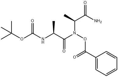 Boc-Ala-Ala-NHO-Bz 结构式