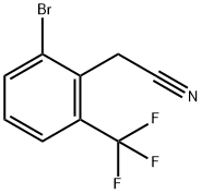 2-(2-溴-6-(三氟甲基)苯基)乙腈 结构式