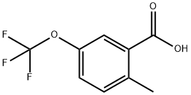 2-甲基-5-(三氟甲氧基)苯甲酸 结构式