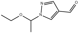 1-(1-乙氧基乙基)-1H-吡唑-4-甲醛 结构式