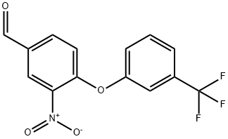 3-NITRO-4-[3-(TRIFLUOROMETHYL)PHENOXY]BENZALDEHYD 结构式