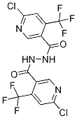 N'3-{[6-chloro-4-(trifluoromethyl)-3-pyridyl]carbonyl}-6-chloro-4-(trifluoromethyl)pyridine-3-carbohydrazide 结构式