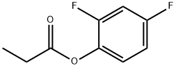 2,4-DIFLUOROPHENYL PROPANOATE 结构式