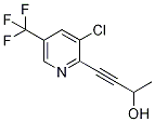 4-[3-Chloro-5-(trifluoromethyl)pyridin-2-yl]but-3-yn-2-ol 结构式