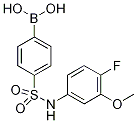 4-[N-(4-Fluoro-3-methoxyphenyl)sulphamoyl]benzeneboronic acid 结构式