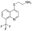 4-[(2-Aminoethyl)thio]-8-(trifluoromethyl)quinoline 结构式