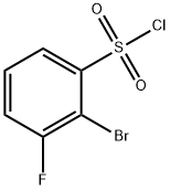 2-Bromo-3-fluorobenzenesulphonyl chloride 结构式