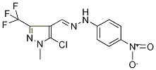 5-chloro-1-methyl-3-(trifluoromethyl)-1H-pyrazole-4-carboxaldehyde 4-(4-nitrophenyl)hydrazone 结构式