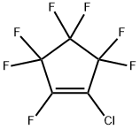 1-Chloro-2,3,3,4,4,5,5-heptafluorocyclopent-1-ene 结构式