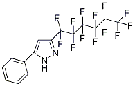 3-Perfluorohexyl-5-phenyl-1H-pyrazole 结构式