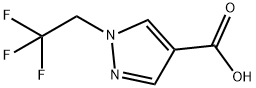 1-(2,2,2-三氟乙基)-1H-吡唑-4-羧酸 结构式