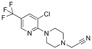 {4-[3-Chloro-5-(trifluoromethyl)pyridin-2-yl]piperazin-1-yl}acetonitrile 97% 结构式