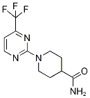 1-[4-(Trifluoromethyl)pyrimidin-2-yl]piperidine-4-carboxamide 97% 结构式