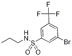 3-Bromo-N-propyl-5-(trifluoromethyl)benzenesulphonamide 结构式