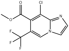 Methyl 8-chloro-6-(trifluoromethyl)imidazo-[1,2-a]pyridine-7-carboxylate 结构式